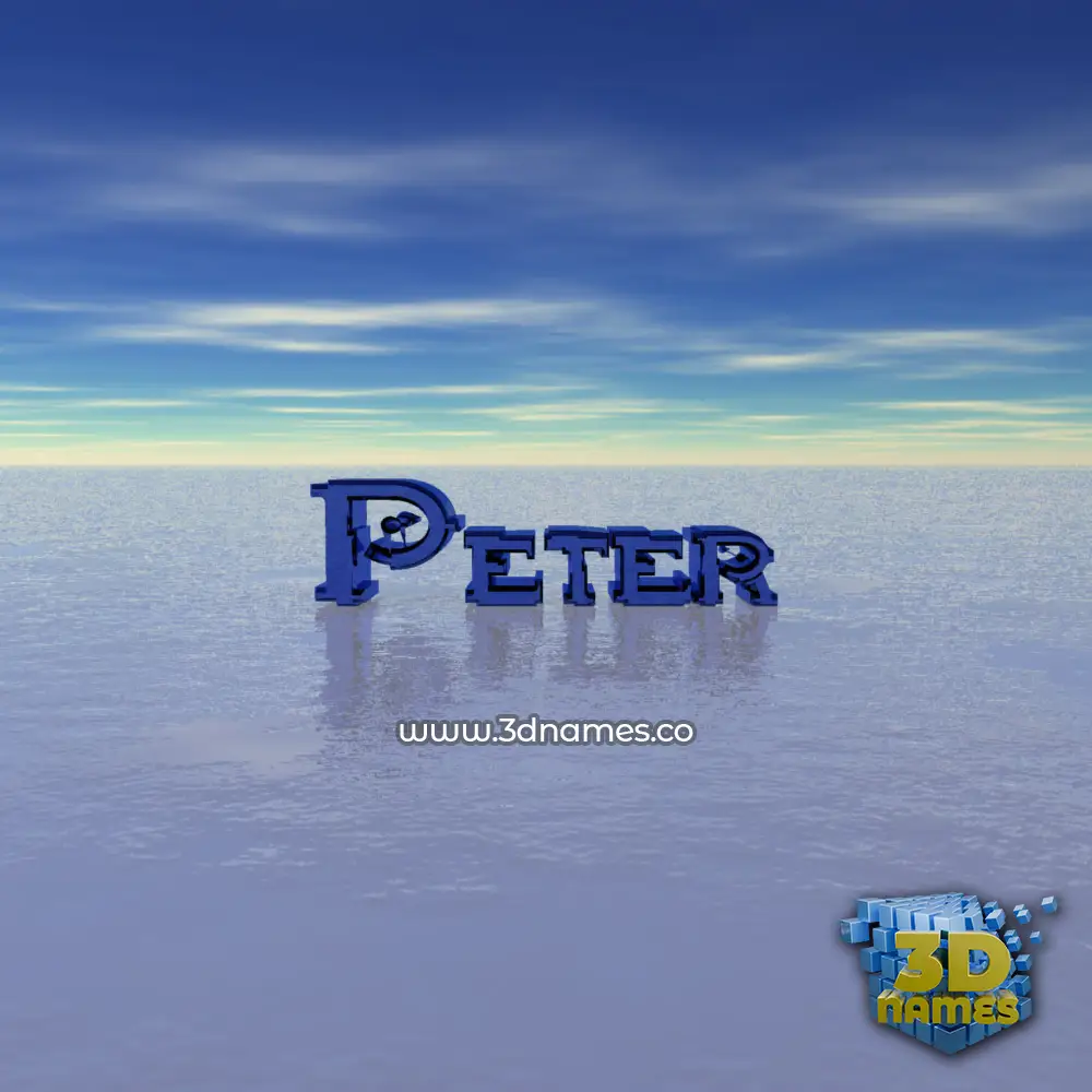 peter in Horizon style - 3D name wallpaper