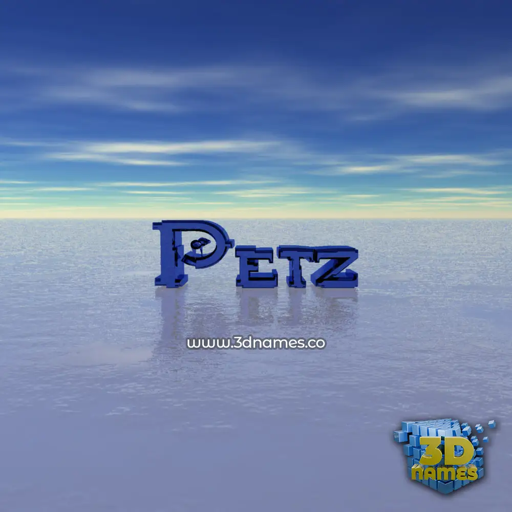 petz in Horizon style - 3D name wallpaper