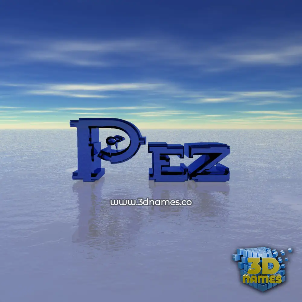 pez in Horizon style - 3D name wallpaper