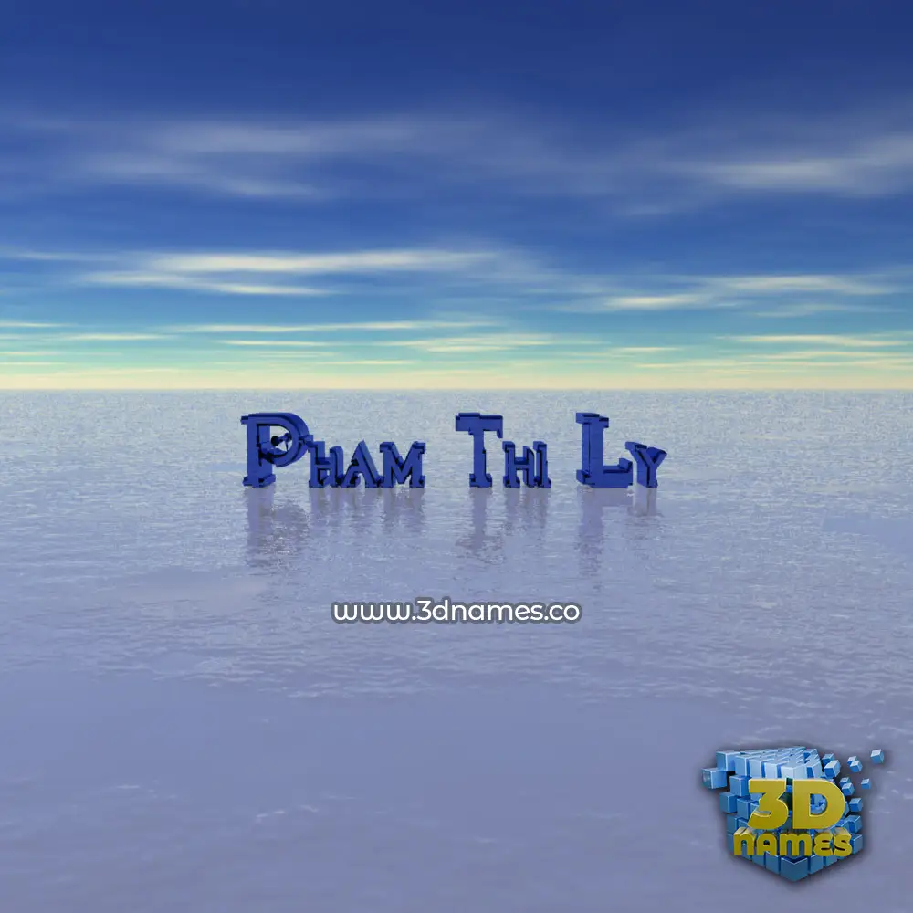 pham thi ly in Horizon style - 3D name wallpaper