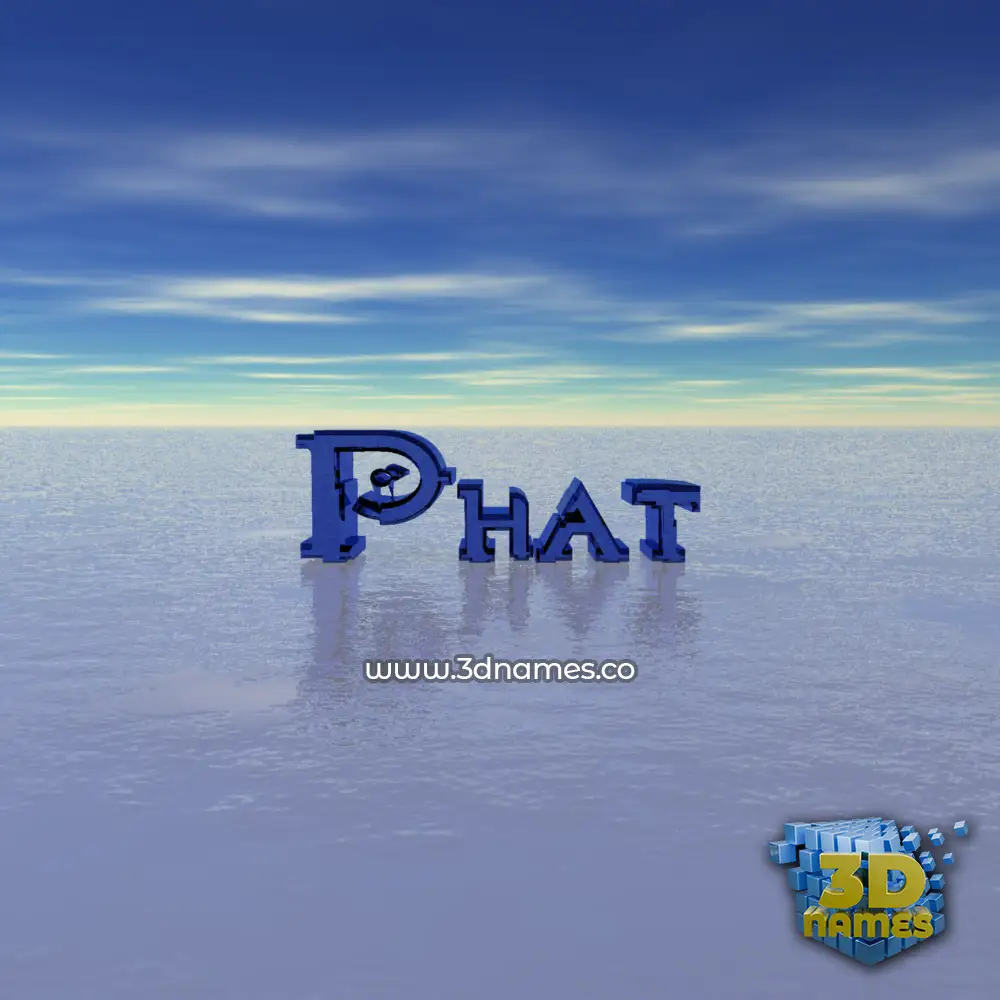 phat in Horizon style - 3D name wallpaper