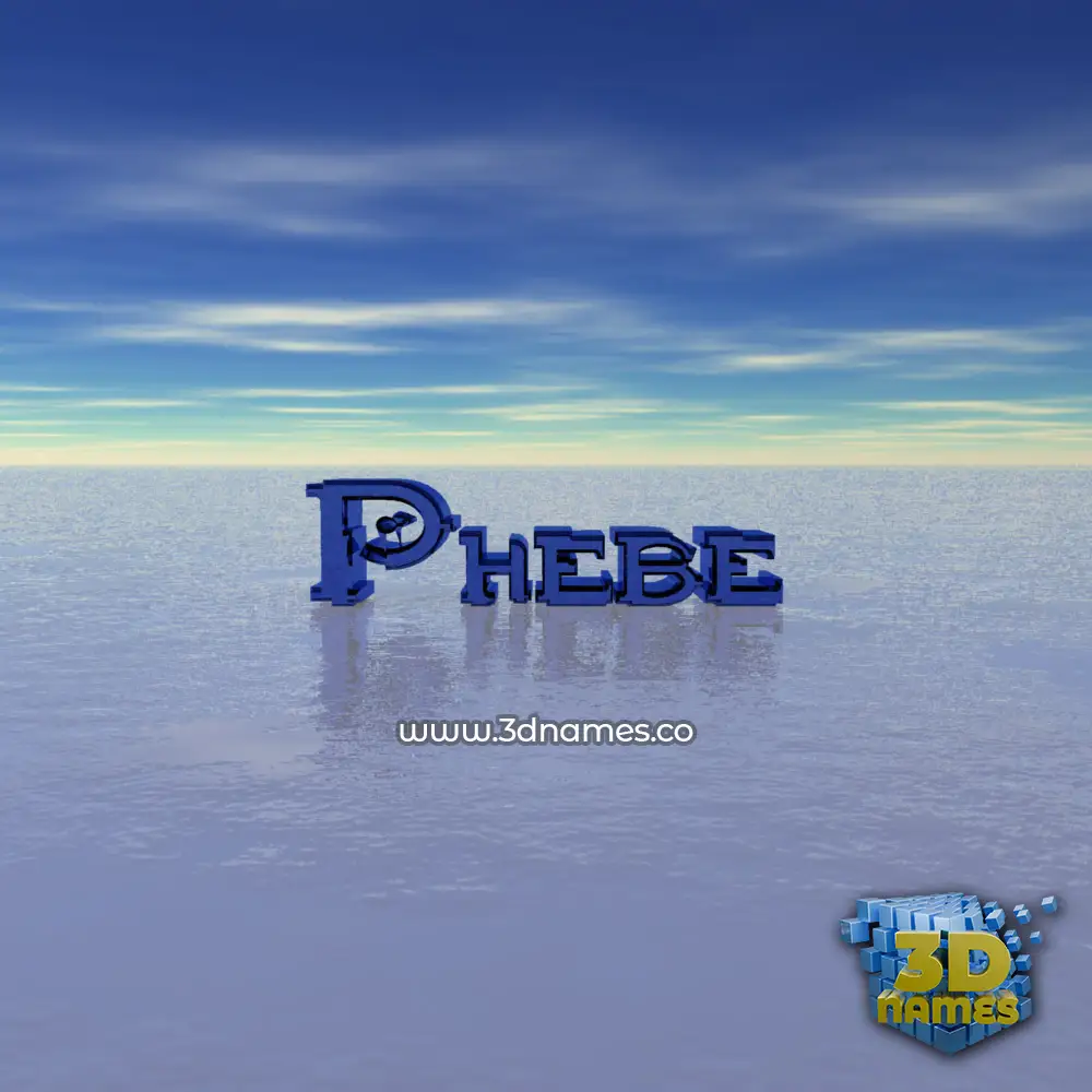 phebe in Horizon style - 3D name wallpaper