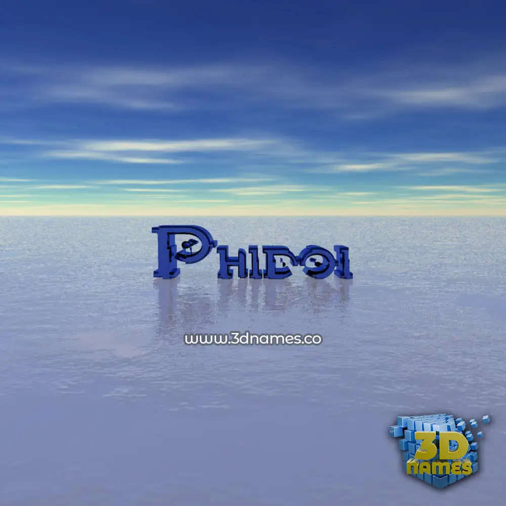 phidoi in Horizon style - 3D name wallpaper
