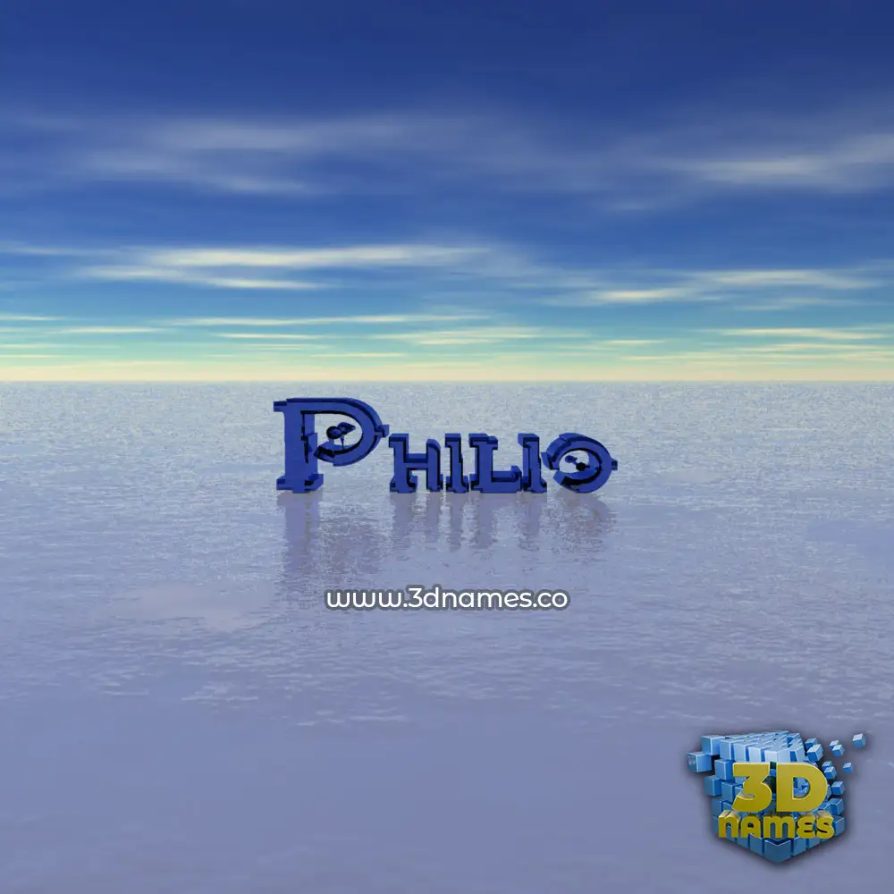 philio in Horizon style - 3D name wallpaper
