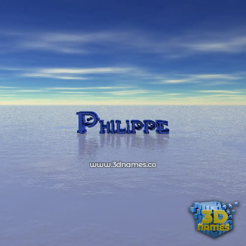 philippe in Horizon style - 3D name wallpaper