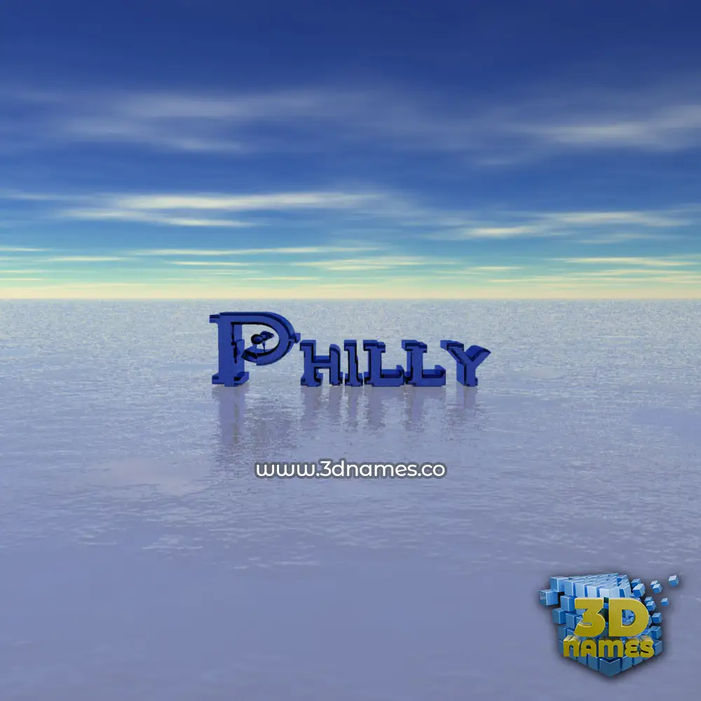 philly in Horizon style - 3D name wallpaper