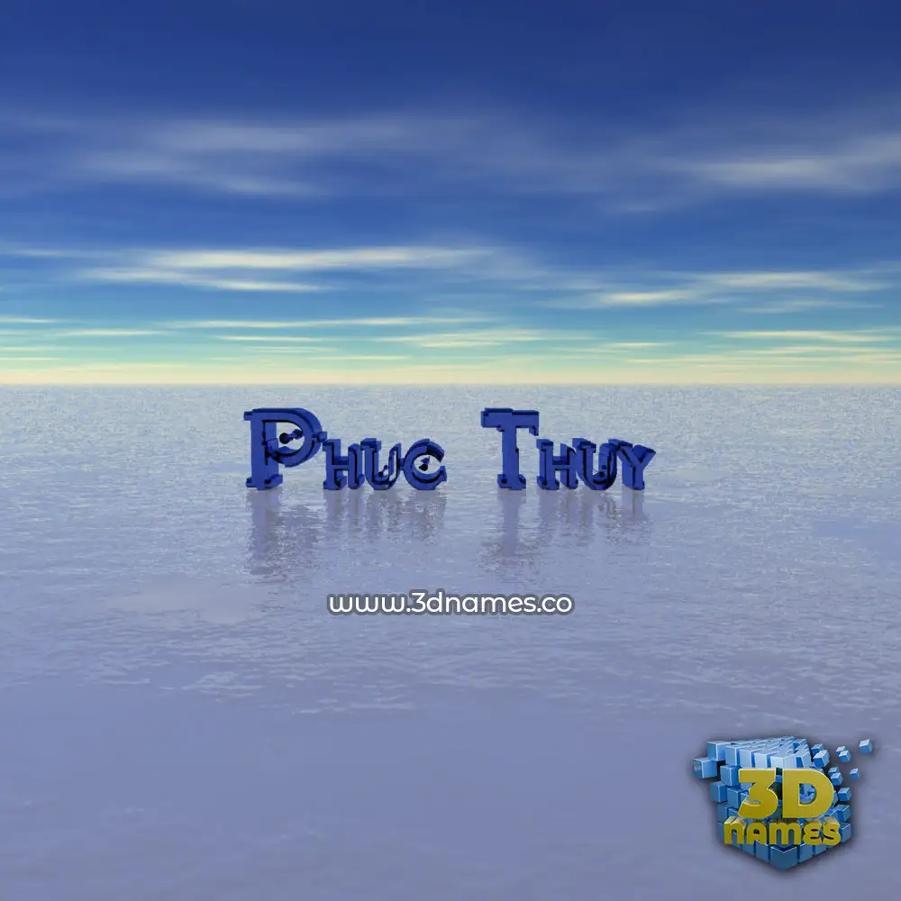 phuc thuy in Horizon style - 3D name wallpaper