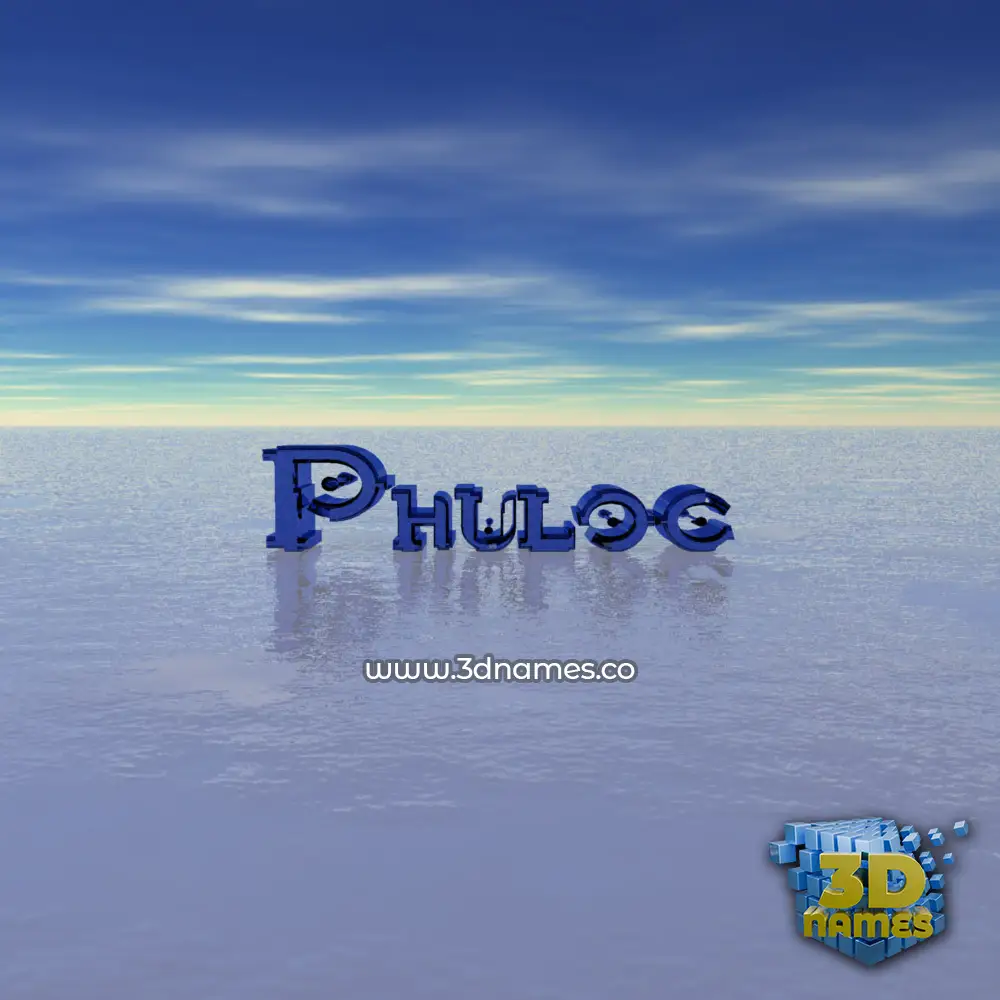 phuloc in Horizon style - 3D name wallpaper