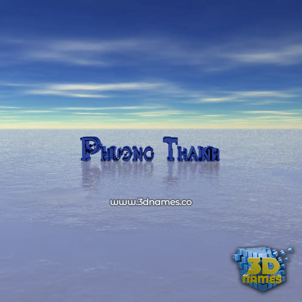 phuong thanh in Horizon style - 3D name wallpaper