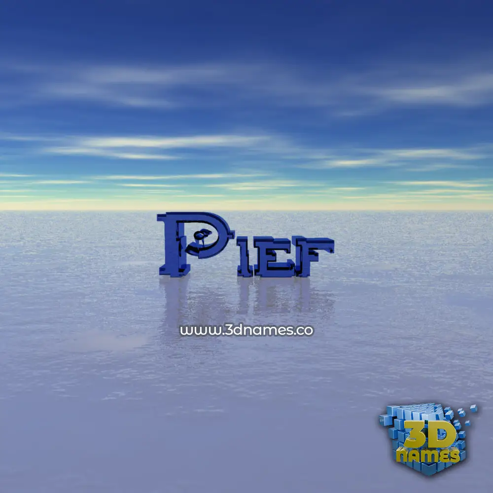 pief in Horizon style - 3D name wallpaper