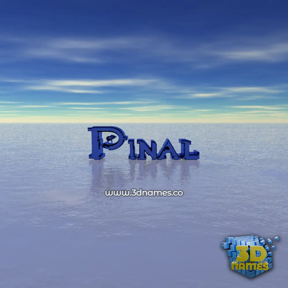 pinal in Horizon style - 3D name wallpaper
