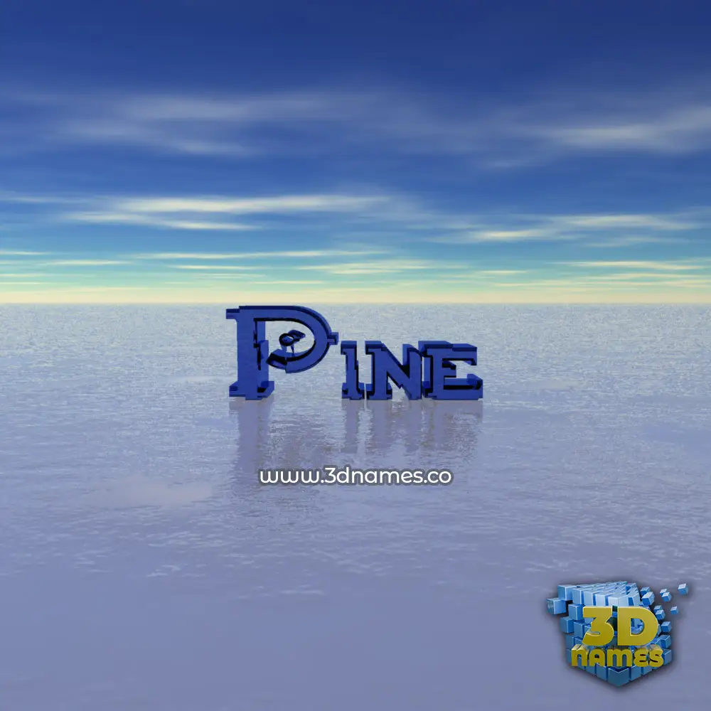 pine in Horizon style - 3D name wallpaper