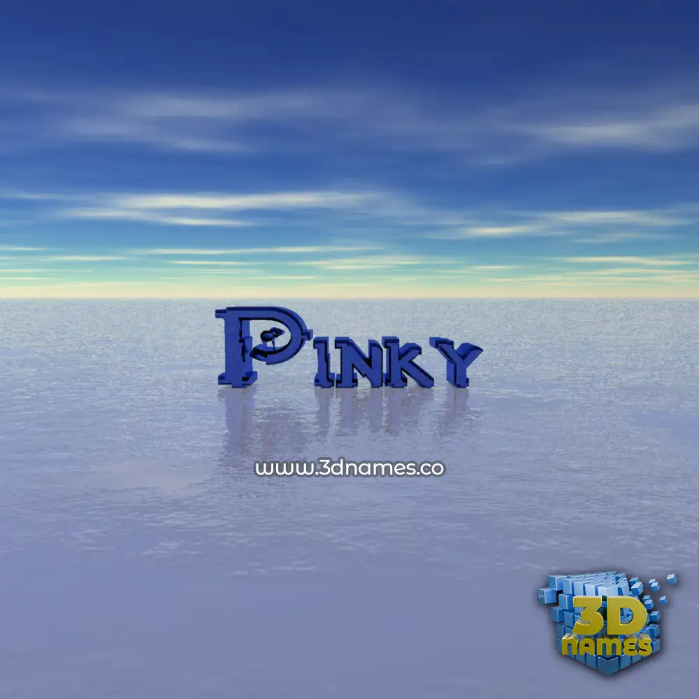 pinky in Horizon style - 3D name wallpaper