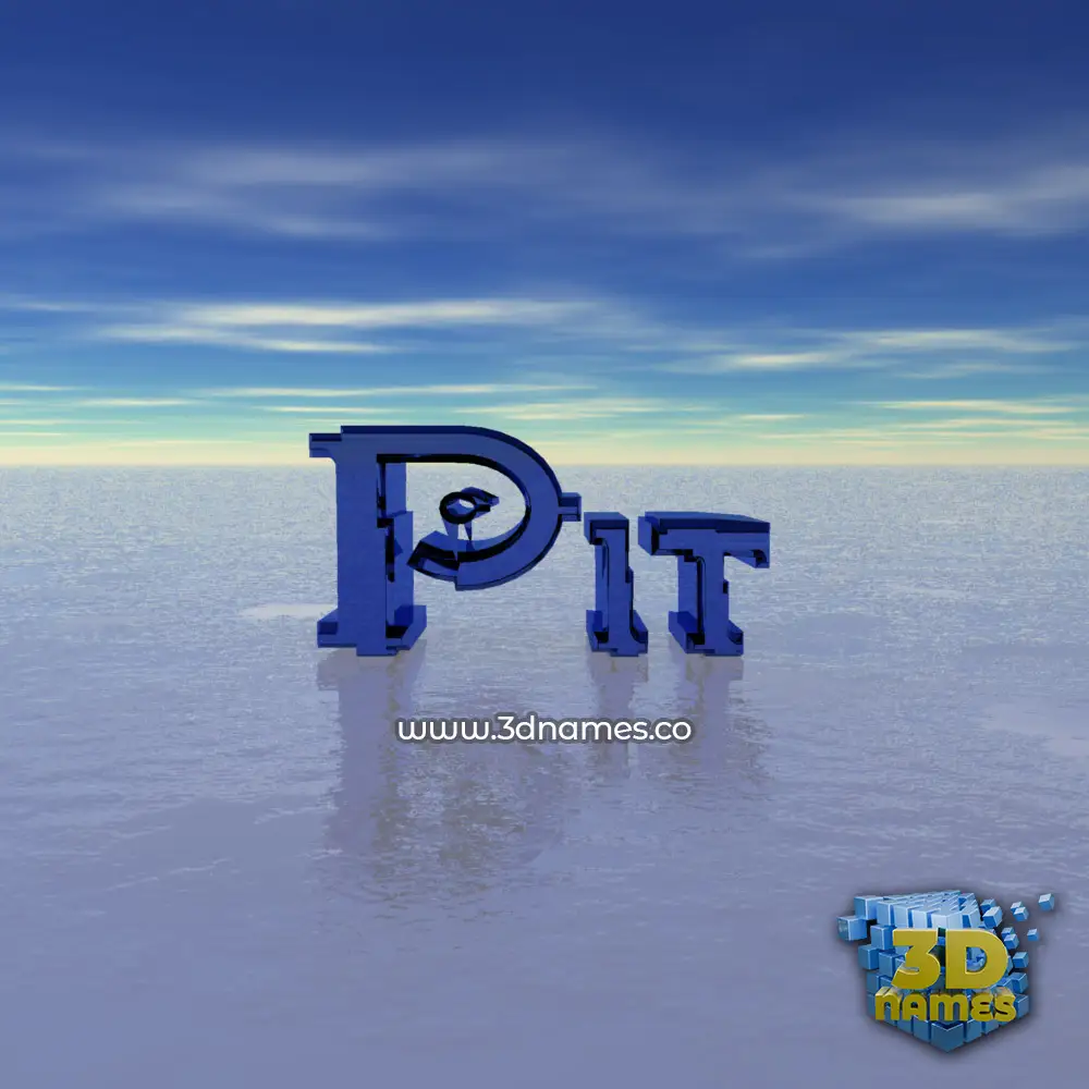 pit in Horizon style - 3D name wallpaper