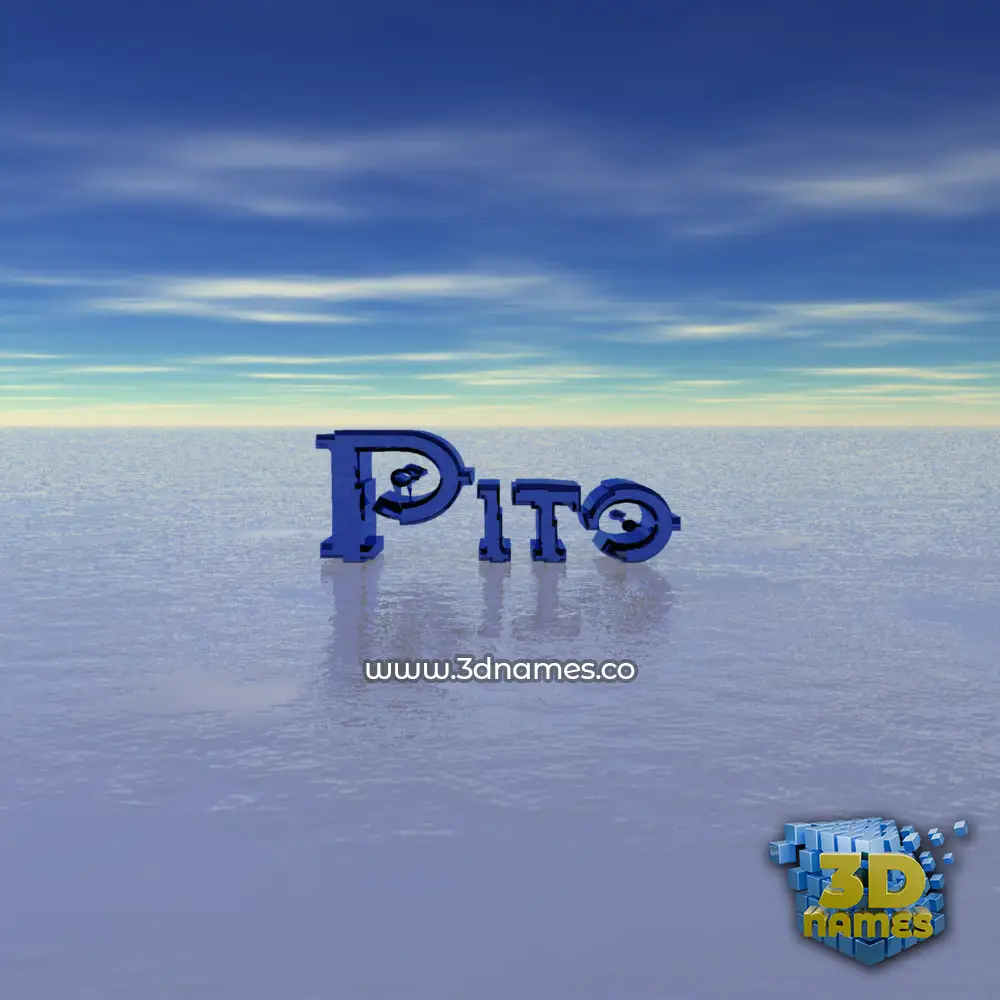 pito in Horizon style - 3D name wallpaper