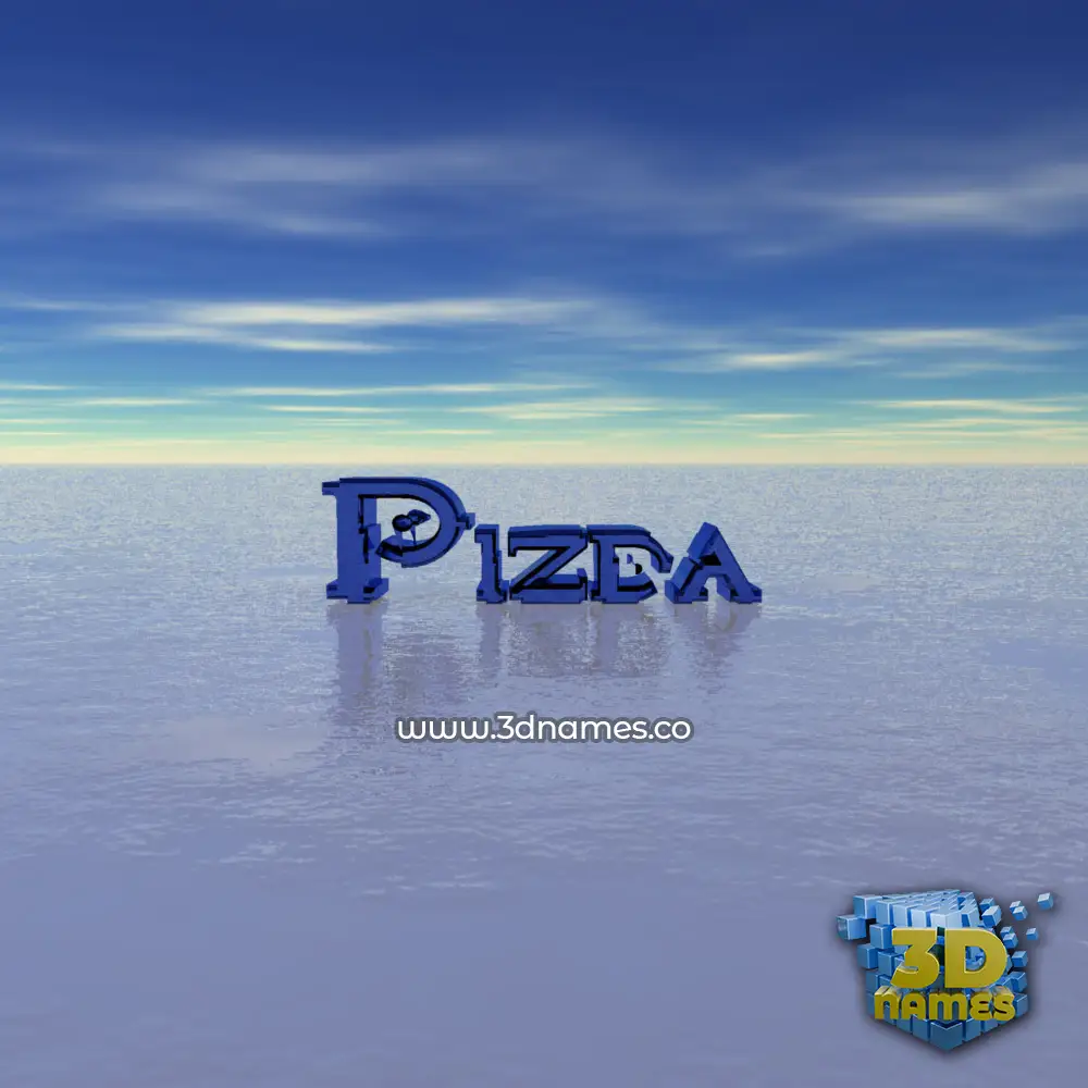 pizda in Horizon style - 3D name wallpaper