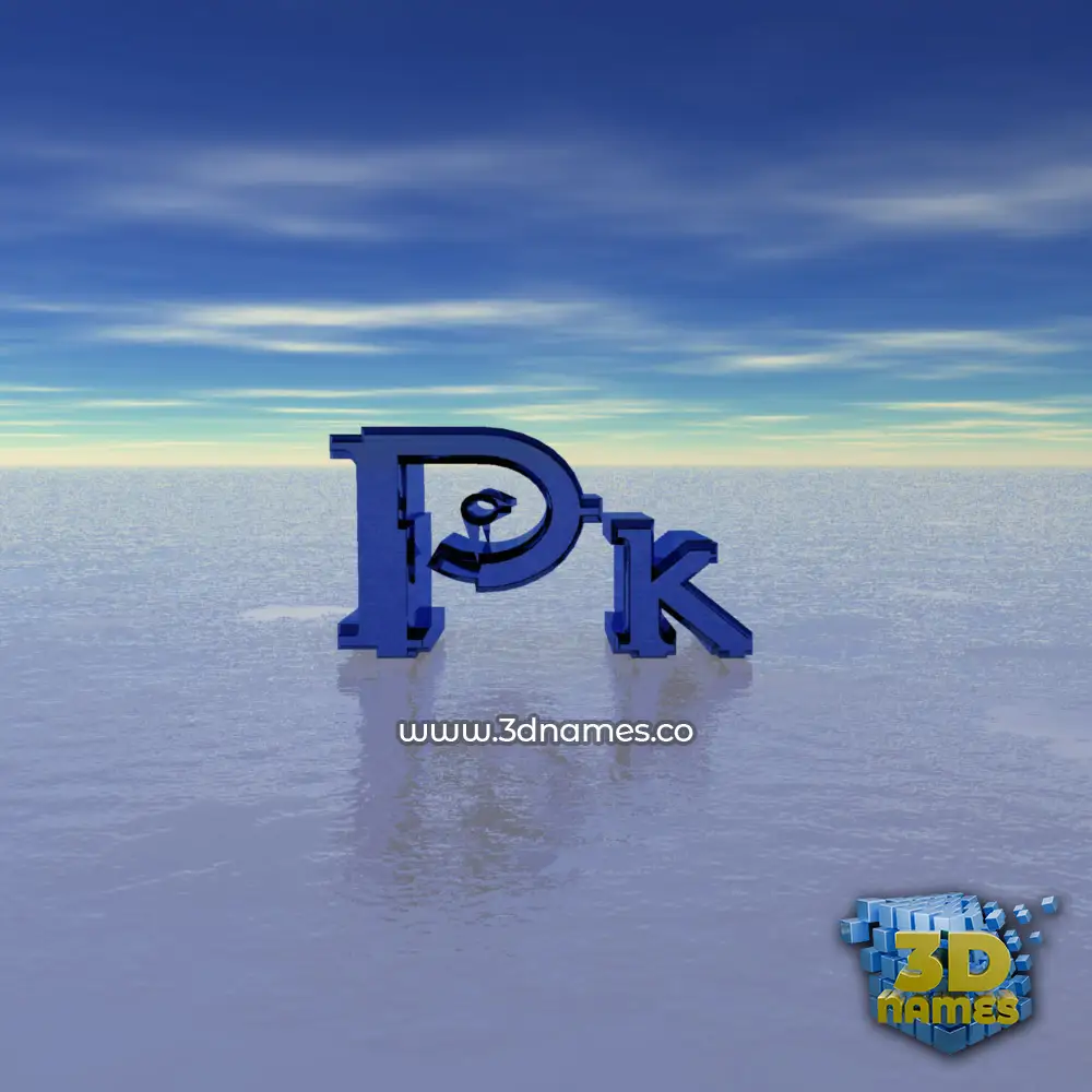 pk in Horizon style - 3D name wallpaper