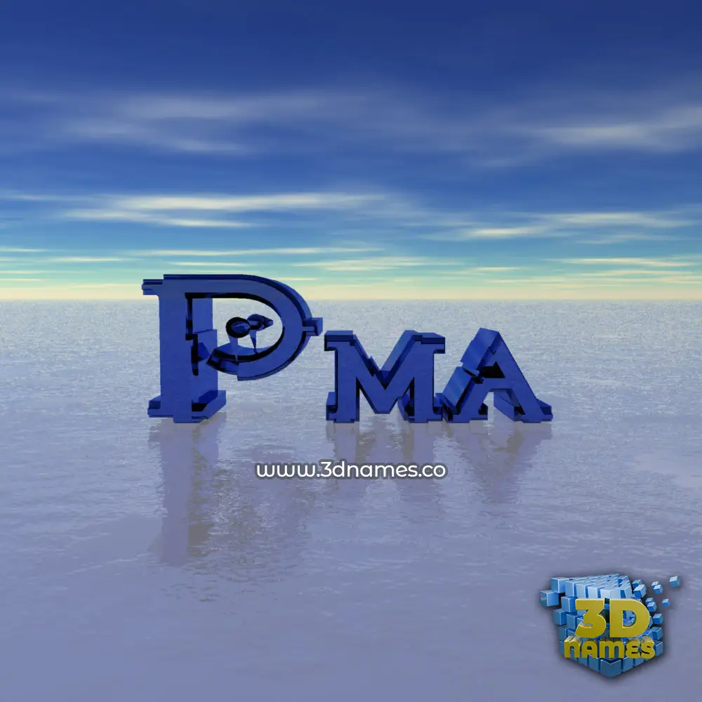 pma in Horizon style - 3D name wallpaper