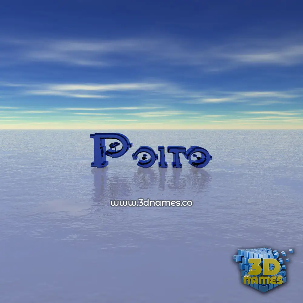 poito in Horizon style - 3D name wallpaper
