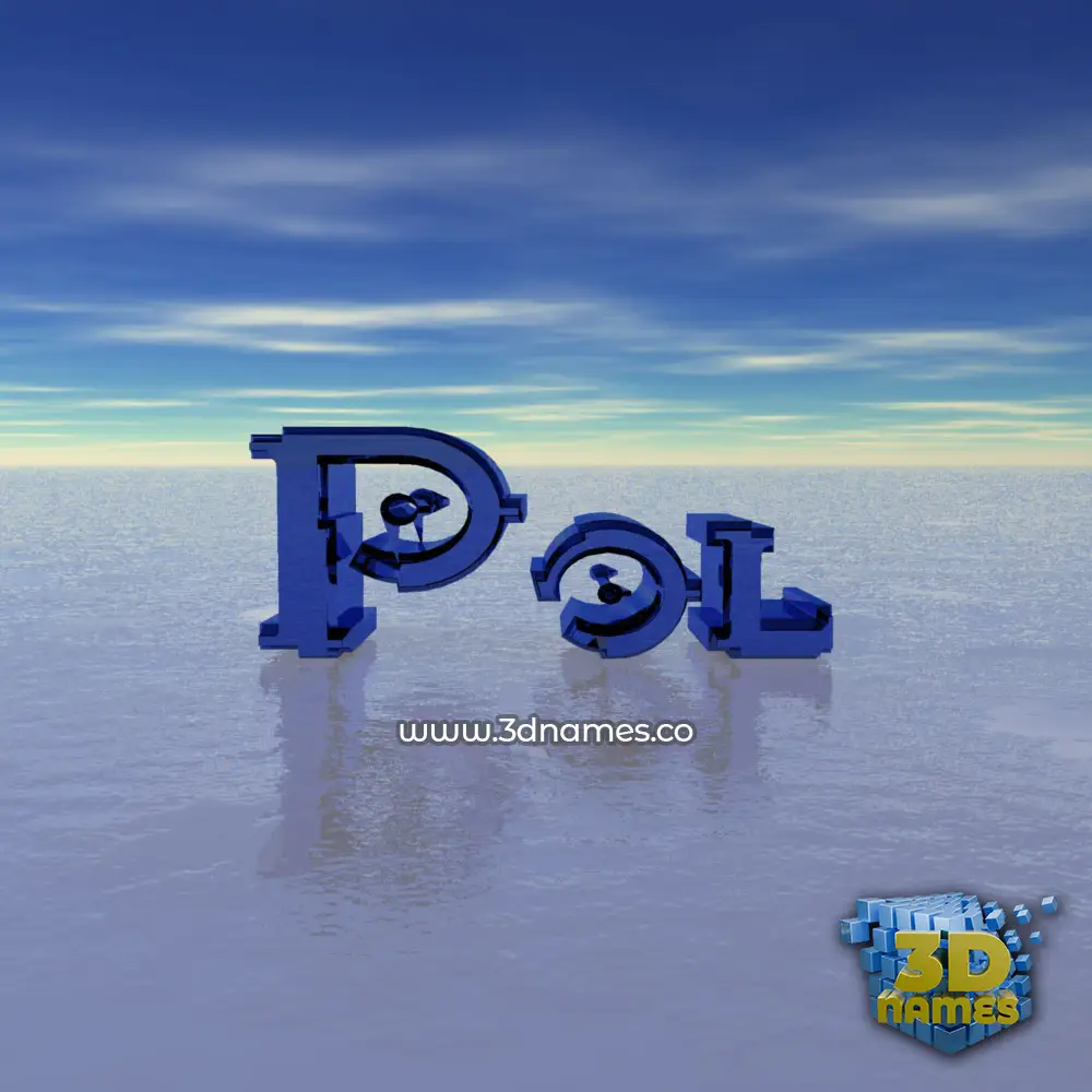 pol in Horizon style - 3D name wallpaper