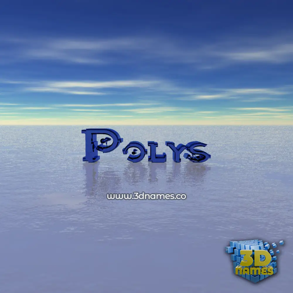 polys in Horizon style - 3D name wallpaper