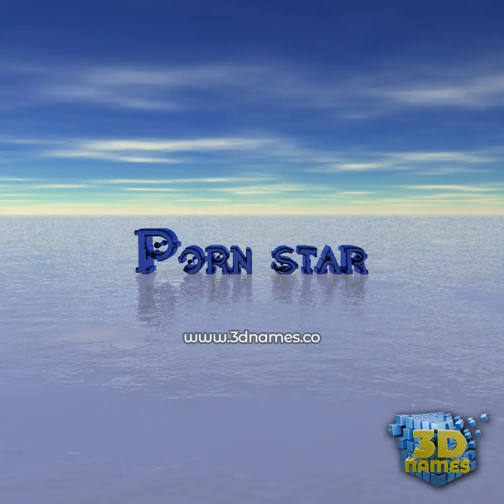 porn star in Horizon style - 3D name wallpaper