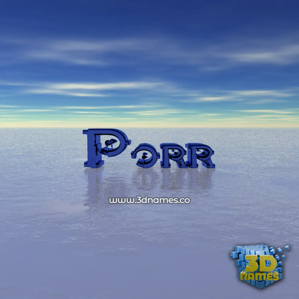 porr in Horizon style - 3D name wallpaper