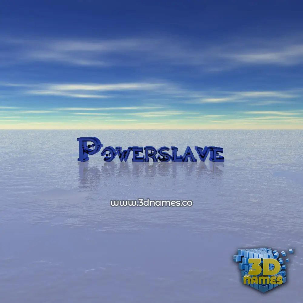 powerslave in Horizon style - 3D name wallpaper