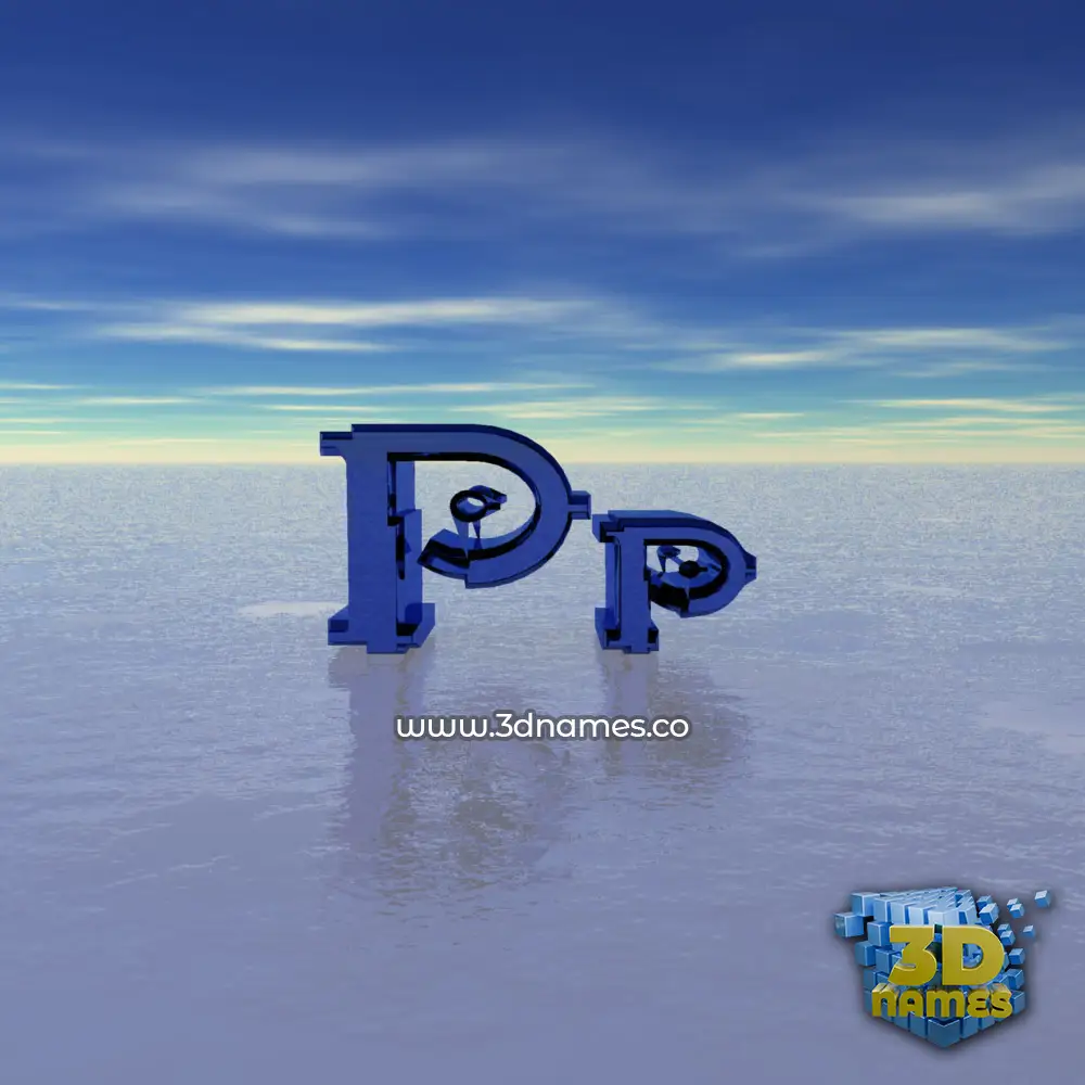 pp in Horizon style - 3D name wallpaper