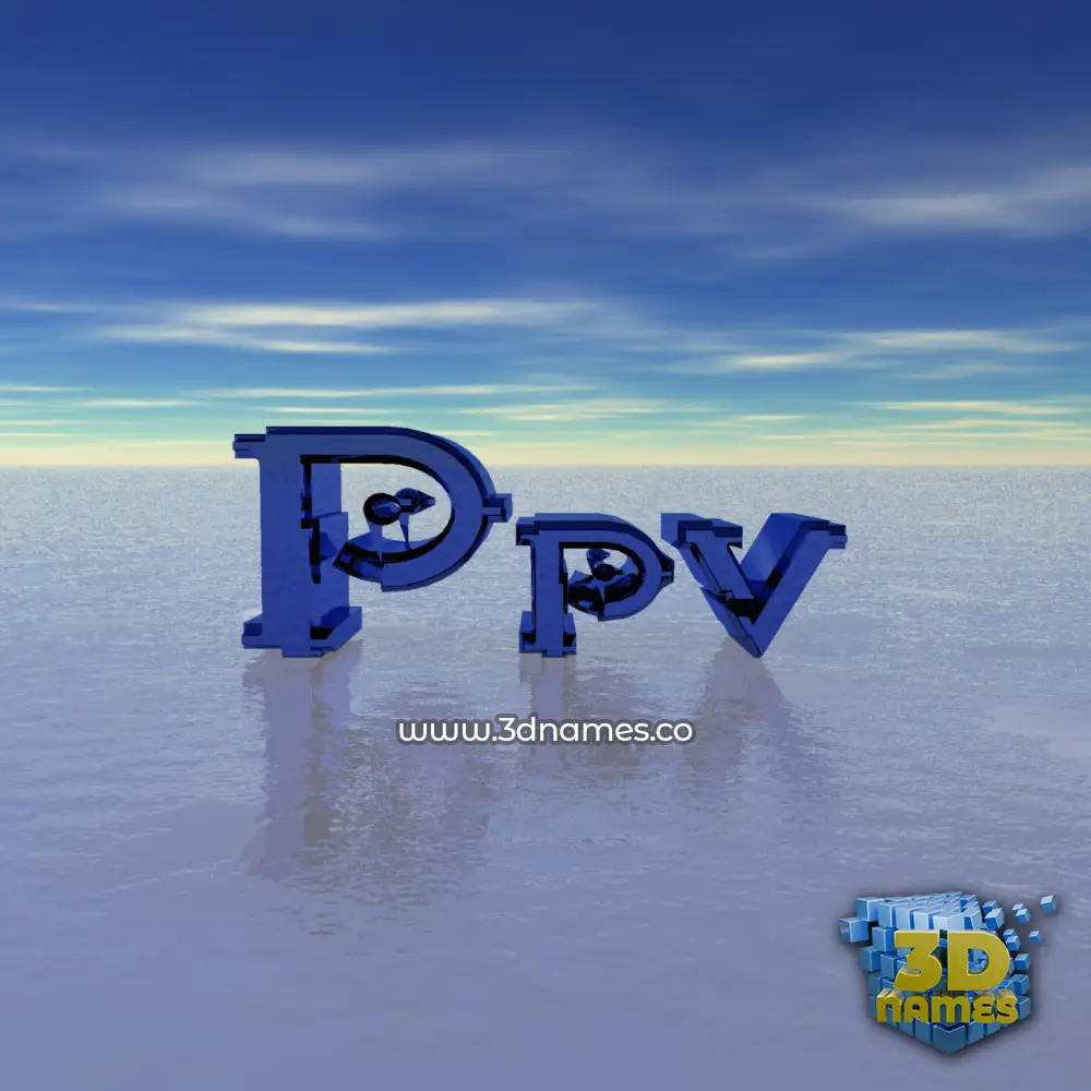 ppv in Horizon style - 3D name wallpaper