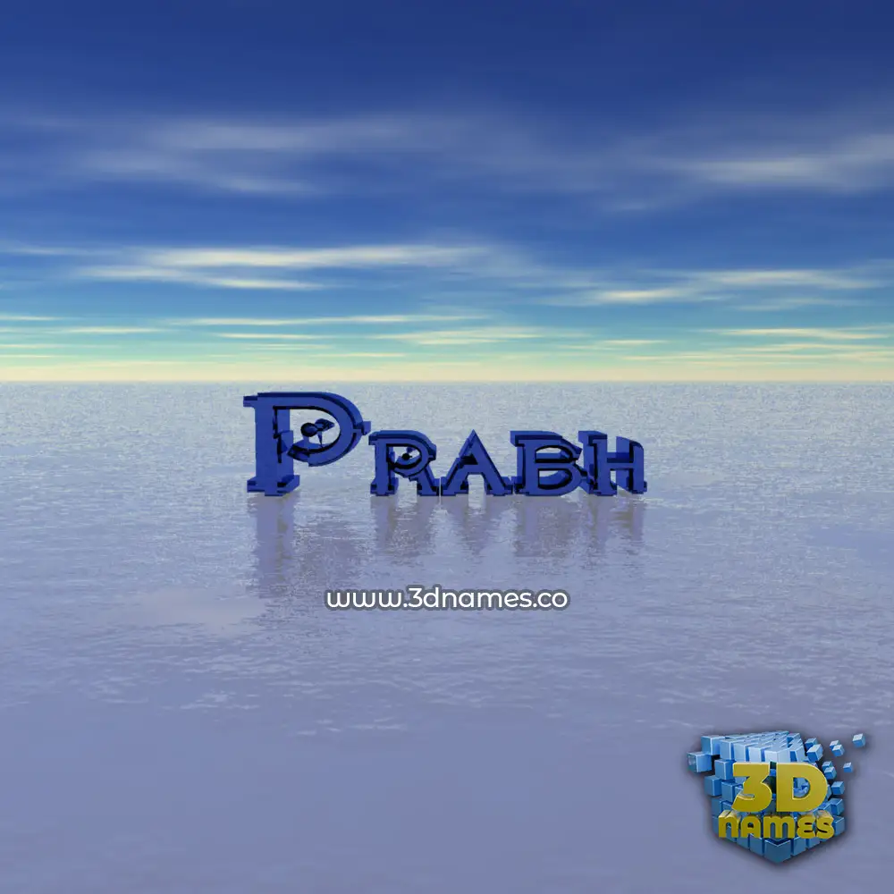 prabh in Horizon style - 3D name wallpaper