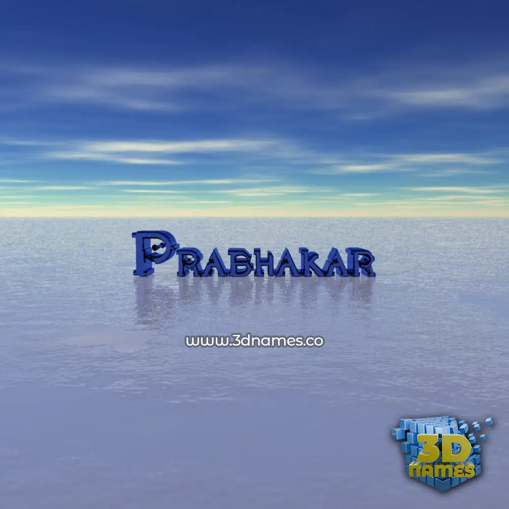 prabhakar in Horizon style - 3D name wallpaper