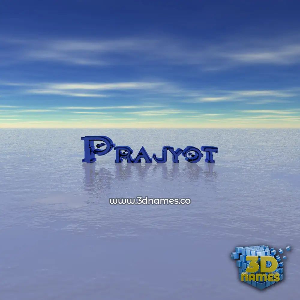 prajyot in Horizon style - 3D name wallpaper