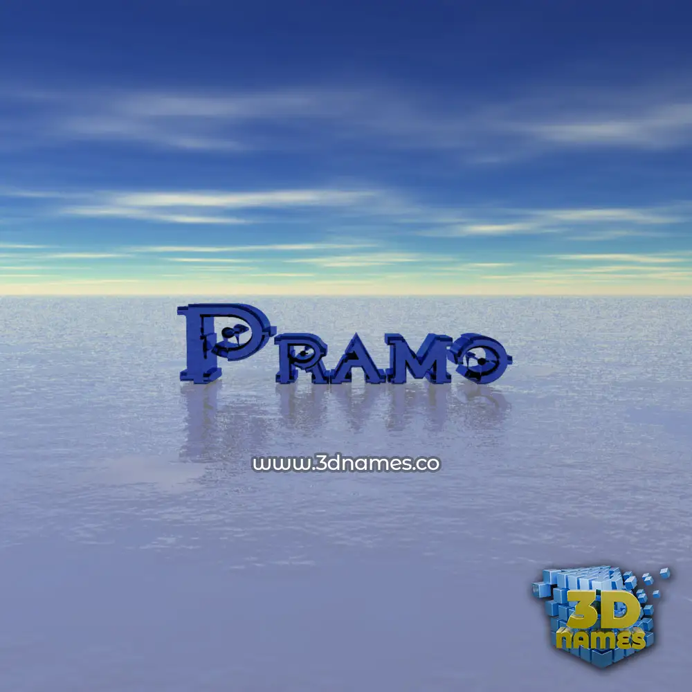 pramo in Horizon style - 3D name wallpaper