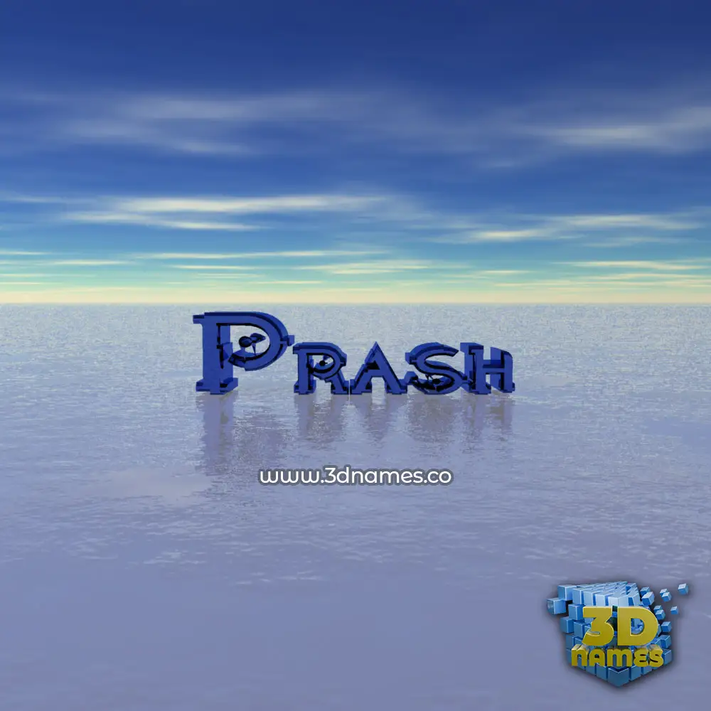 prash in Horizon style - 3D name wallpaper