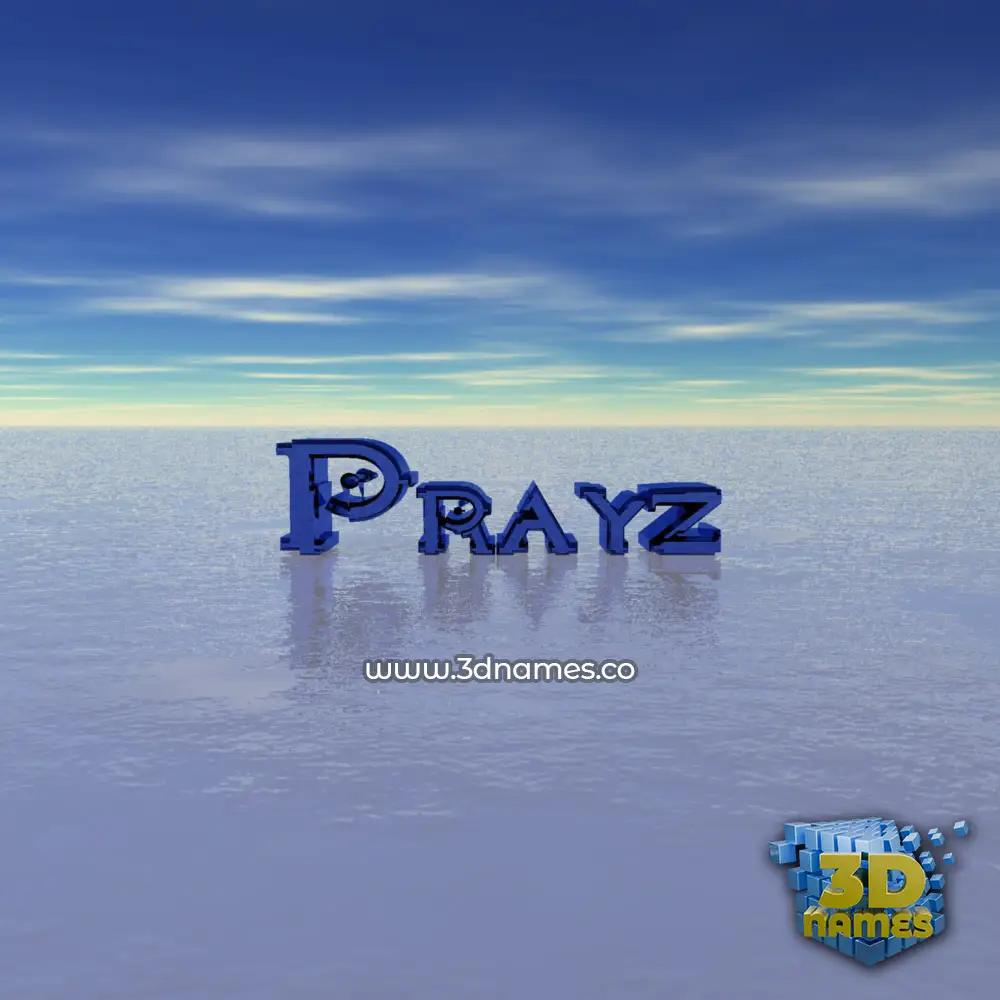 prayz in Horizon style - 3D name wallpaper