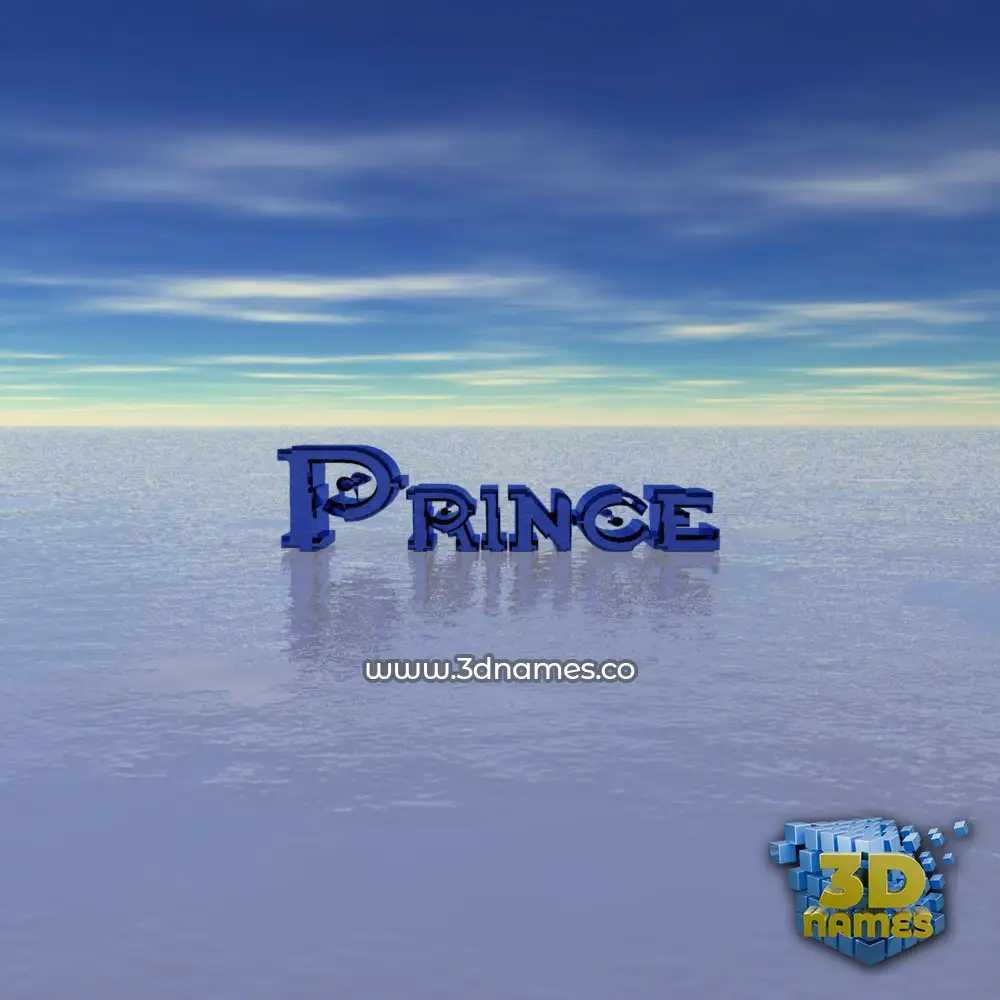 prince in Horizon style - 3D name wallpaper