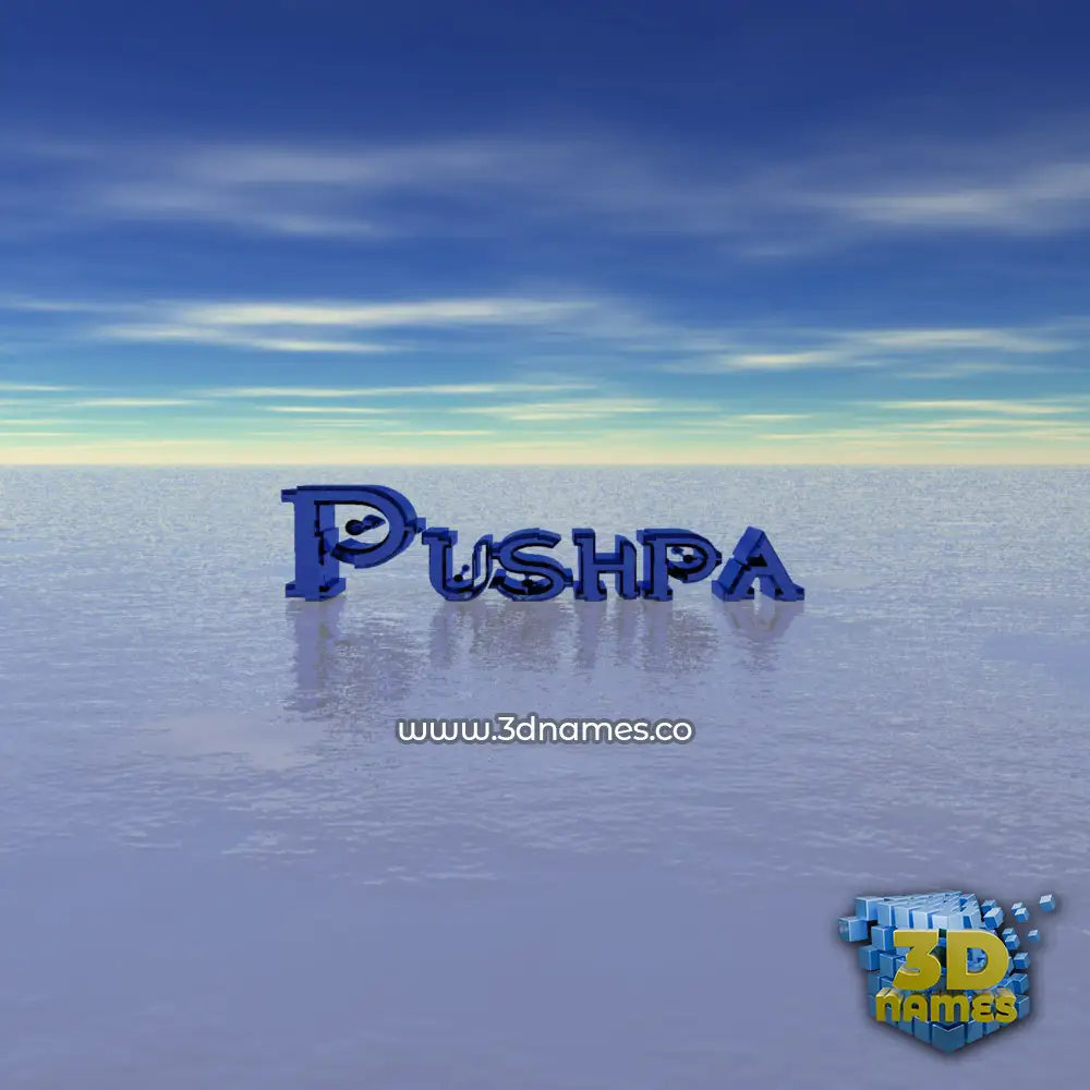 pushpa in Horizon style - 3D name wallpaper