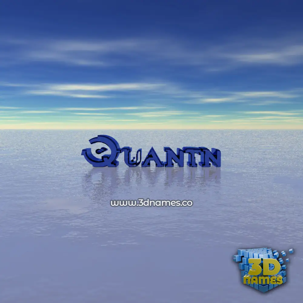 quantn in Horizon style - 3D name wallpaper
