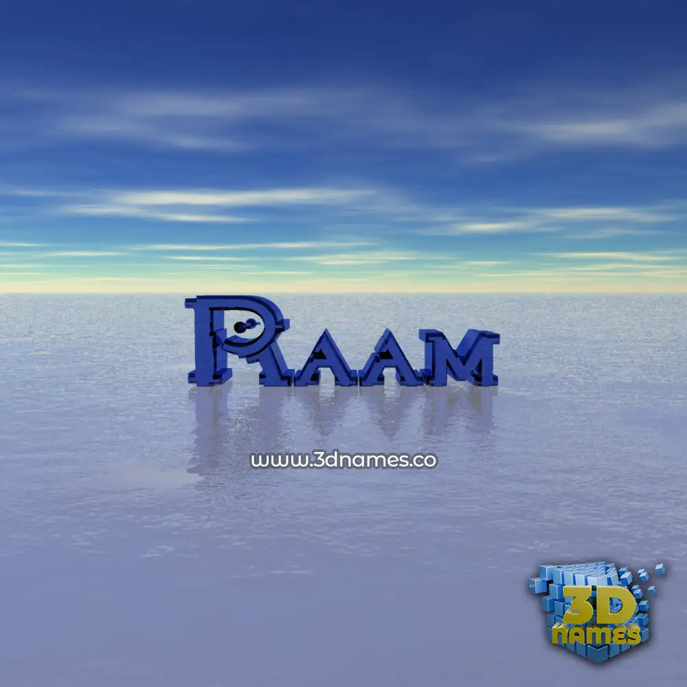 raam in Horizon style - 3D name wallpaper