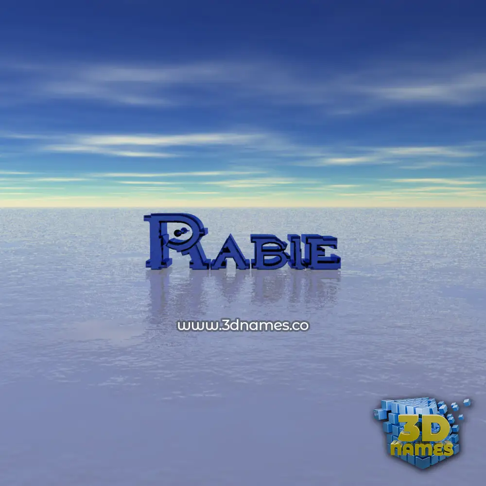 rabie in Horizon style - 3D name wallpaper