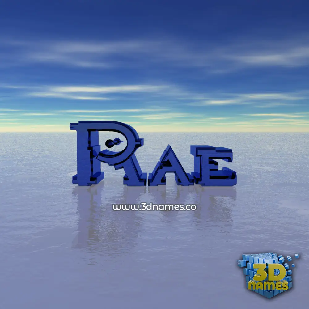 rae in Horizon style - 3D name wallpaper