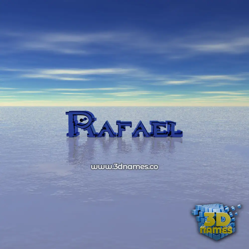rafael in Horizon style - 3D name wallpaper