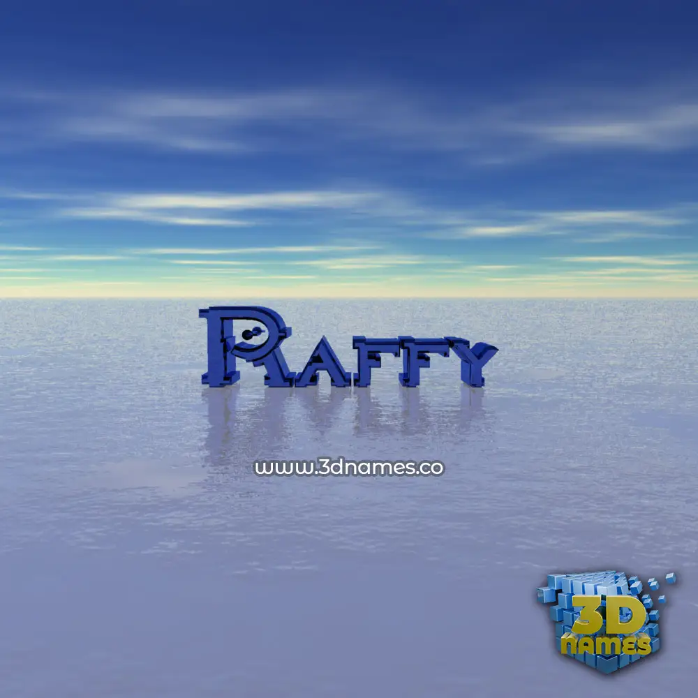 raffy in Horizon style - 3D name wallpaper