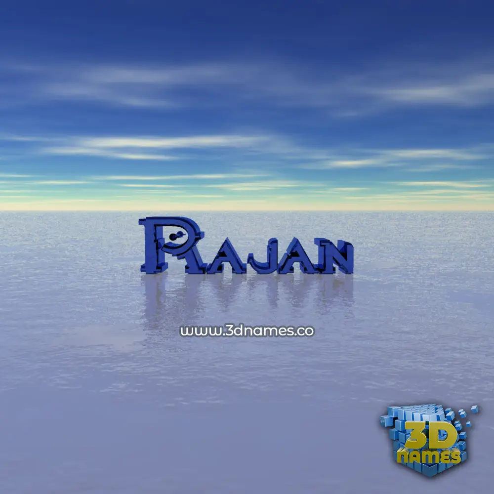 rajan in Horizon style - 3D name wallpaper