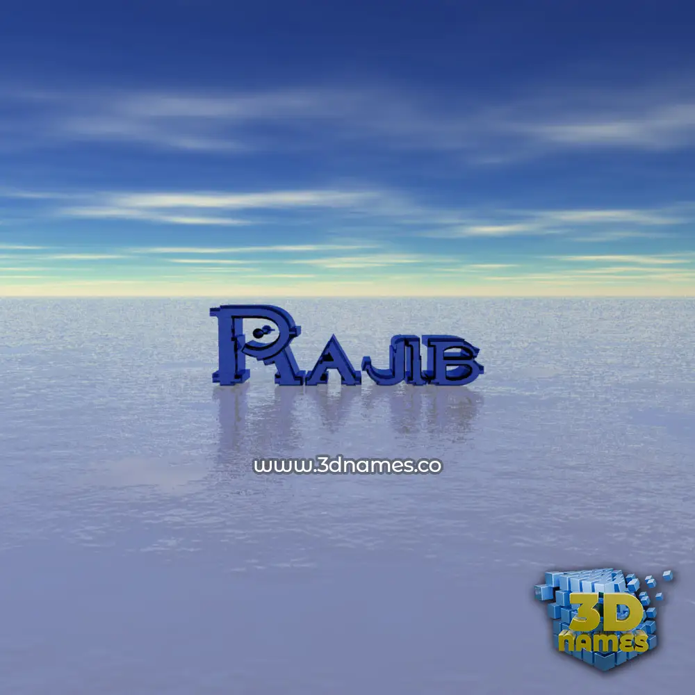 rajib in Horizon style - 3D name wallpaper