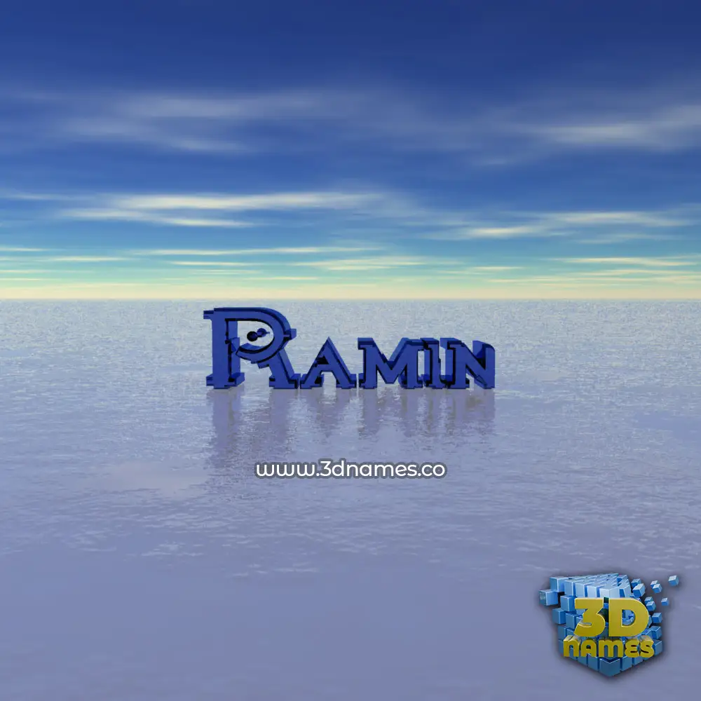 ramin in Horizon style - 3D name wallpaper