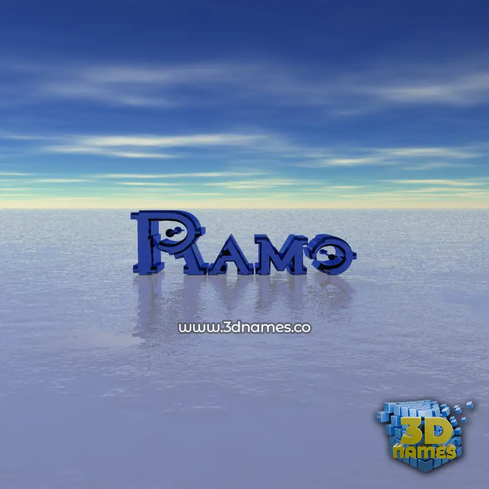 ramo in Horizon style - 3D name wallpaper