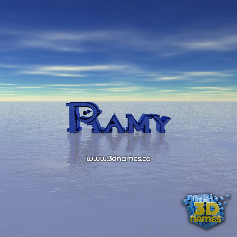 ramy in Horizon style - 3D name wallpaper