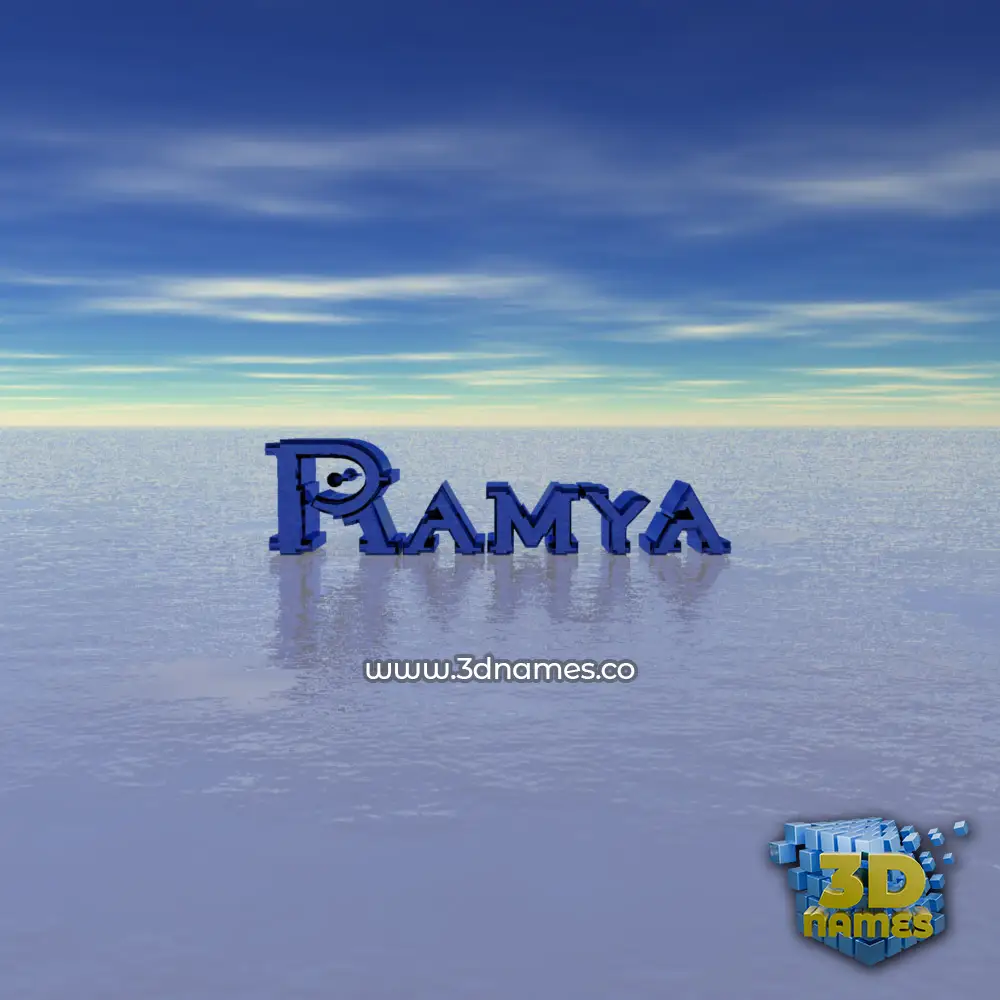 ramya in Horizon style - 3D name wallpaper